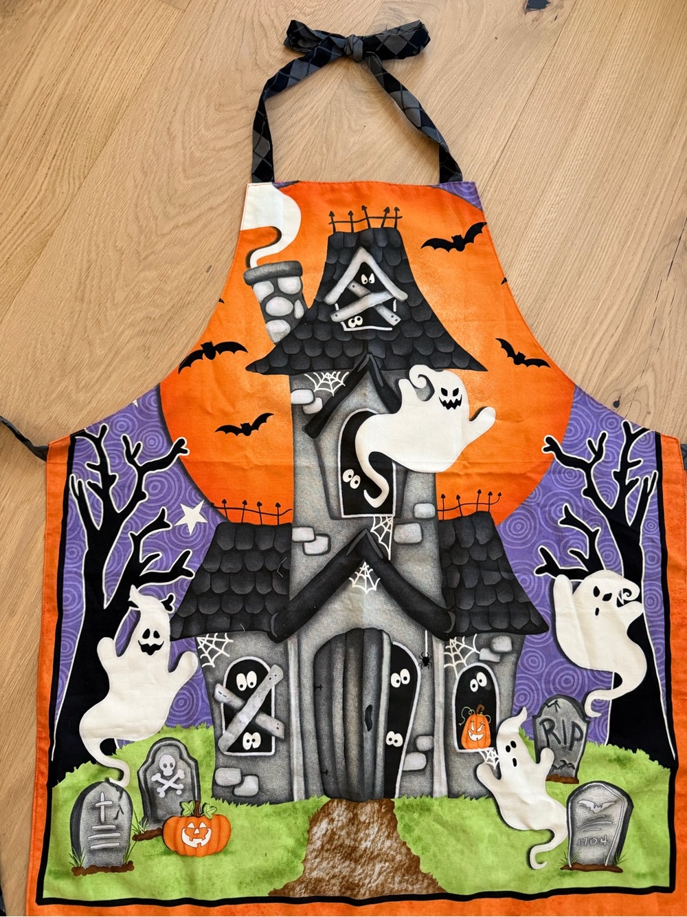NEW Custom Made Kids Halloween Haunted House Apron
